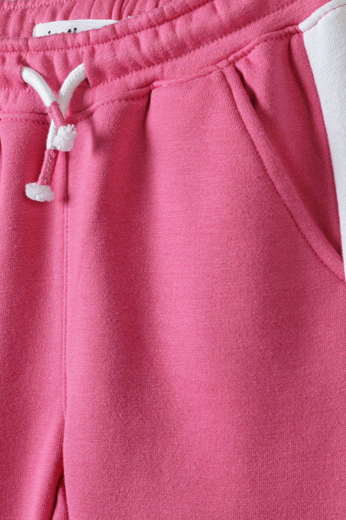 Fleece Sweatpants, Pink, Side Pockets - 3
