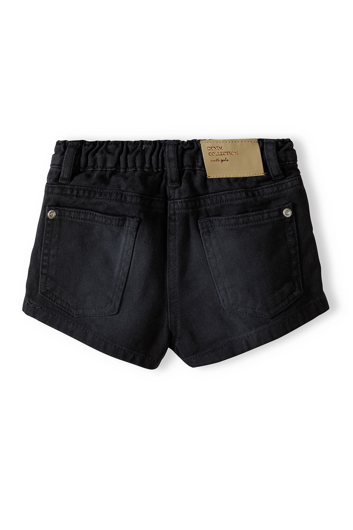 Denim Shorts, Black Acid Wash - 2