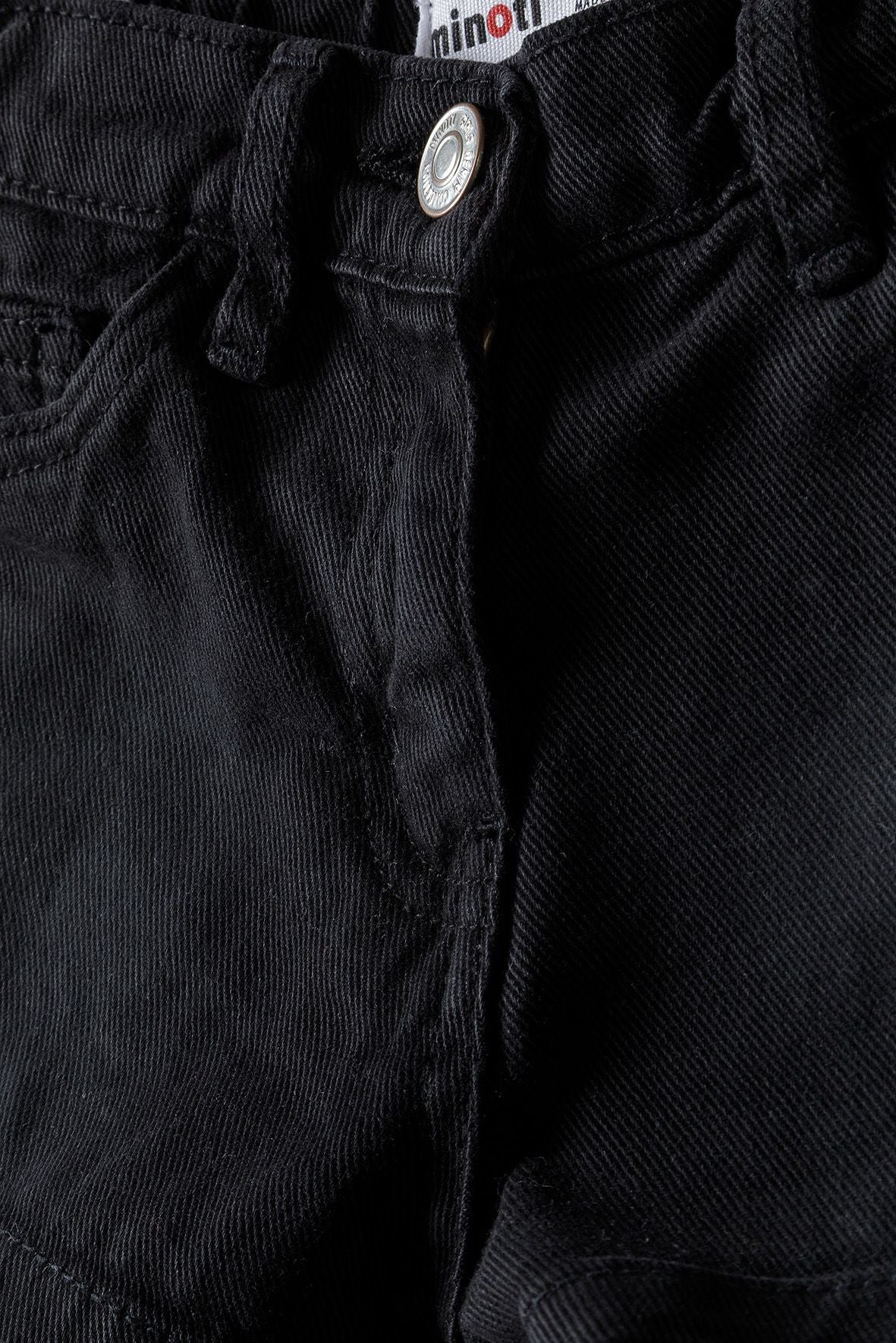 Denim Shorts, Black Acid Wash - 3