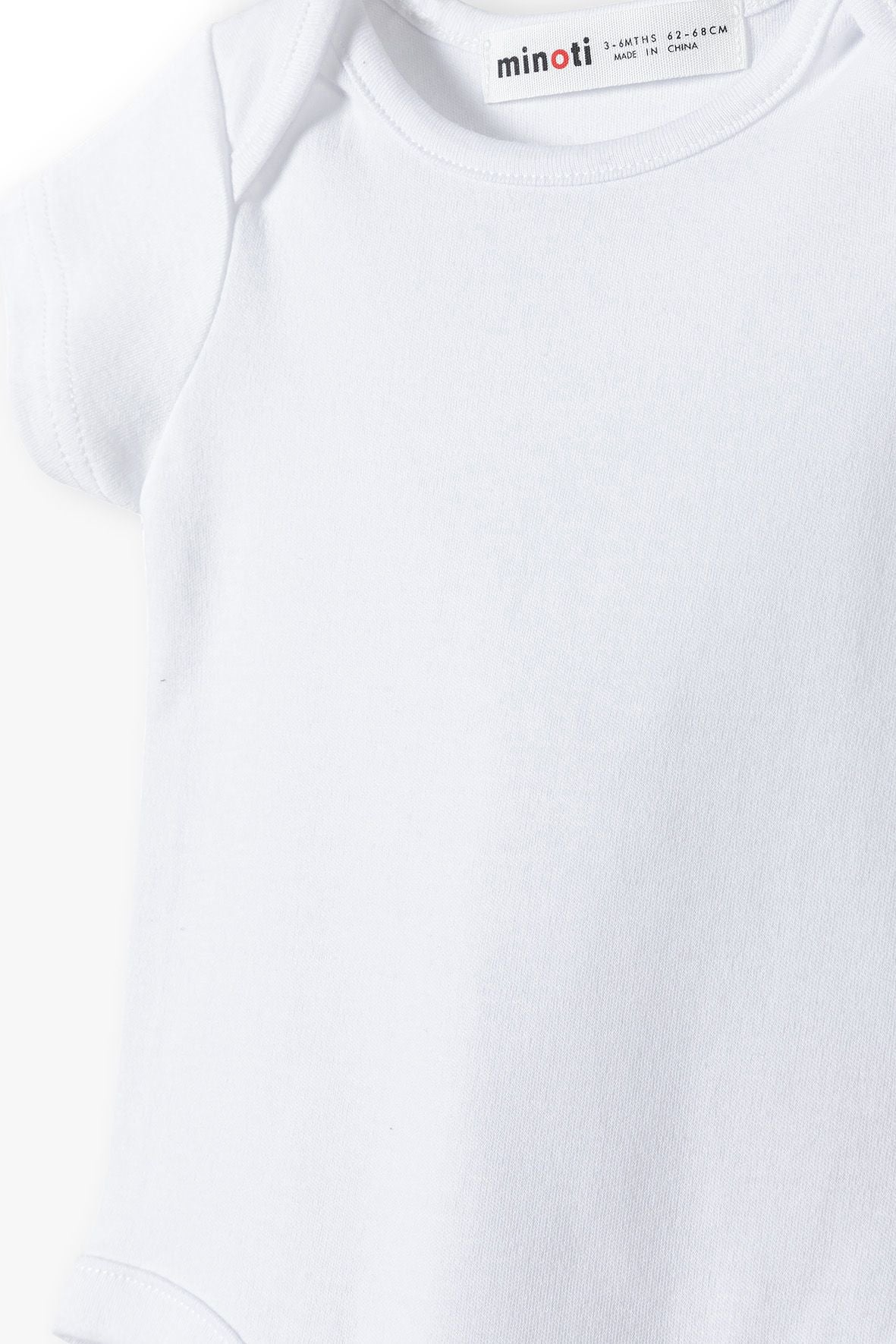 Short Sleeve Bodysuits 3-Pack, White - 4