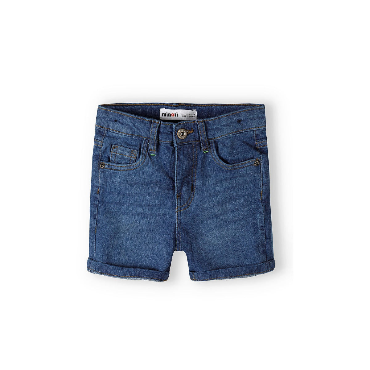 Boys' denim shorts in blue — complete product view for square Shop card