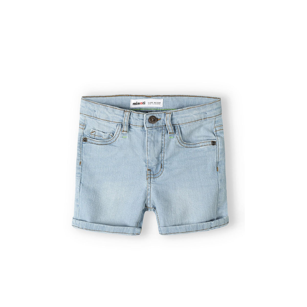 Boys' denim shorts in light blue — complete product view for square Shop card