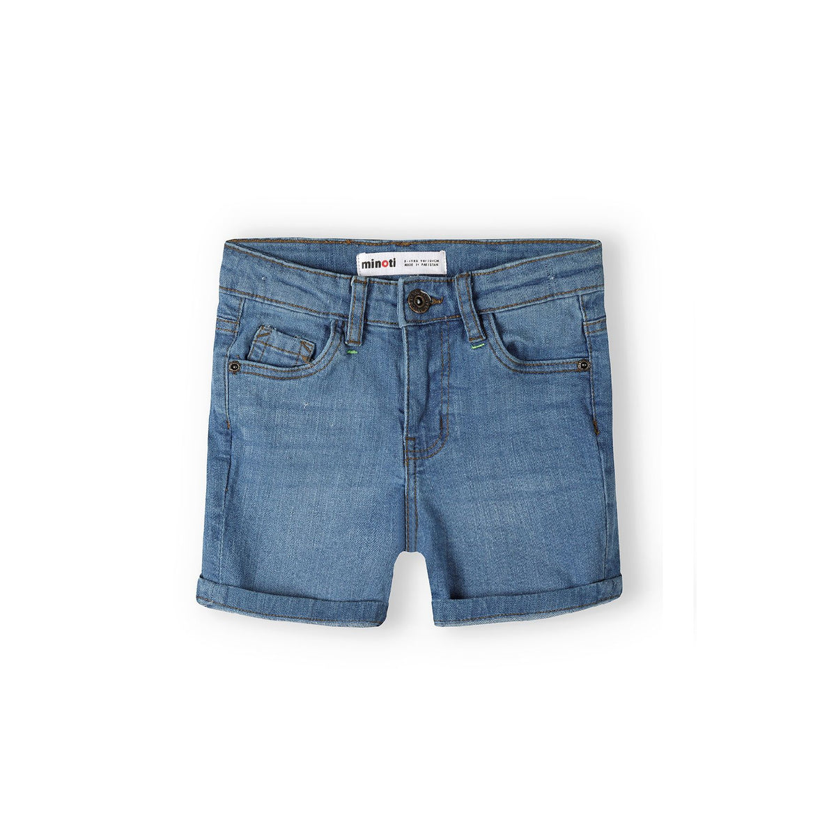 Boys' denim shorts in blue — complete product view for square Shop card