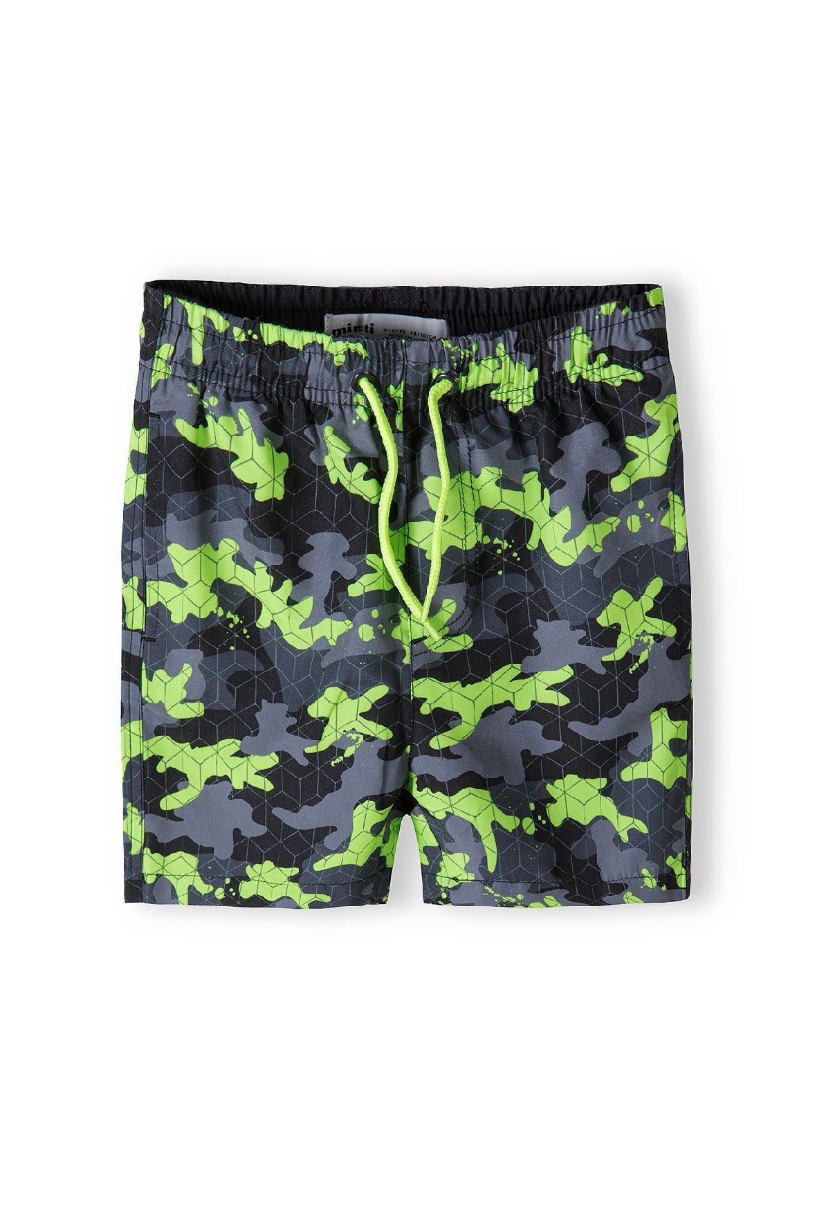 Board Shorts, Camouflage Green, Drawstring - 1