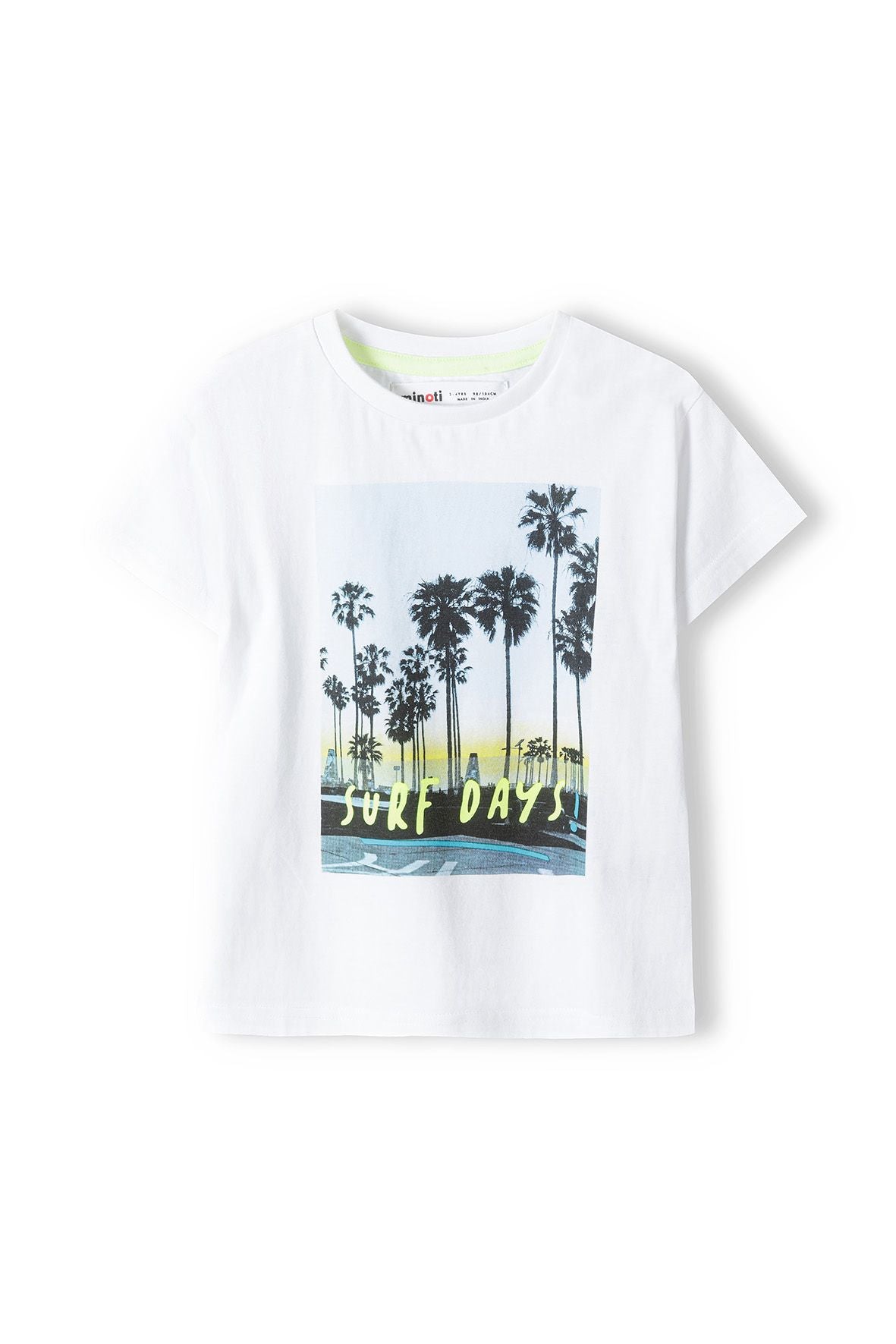 T-Shirts 3-Pack, Tropical Print, White Grey - 4
