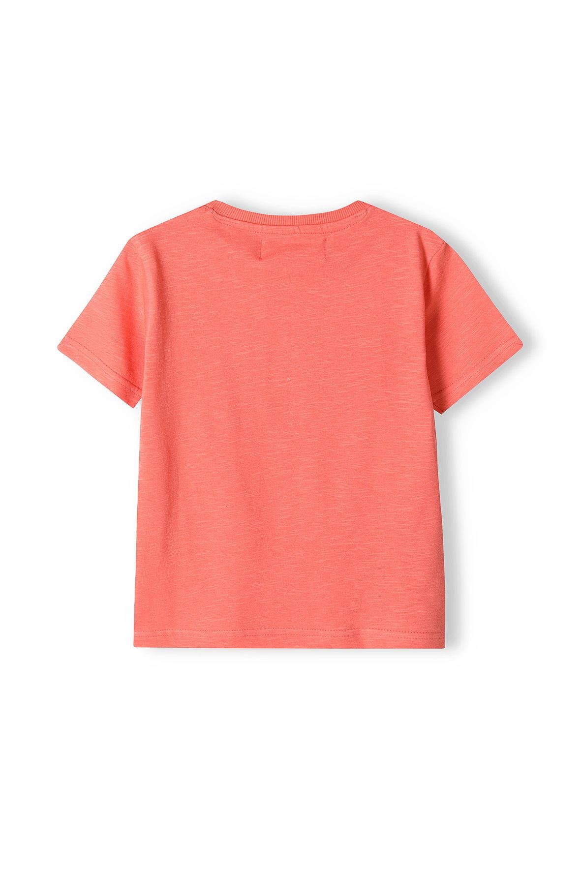 Henley T-Shirt Coral Button Neck - 3