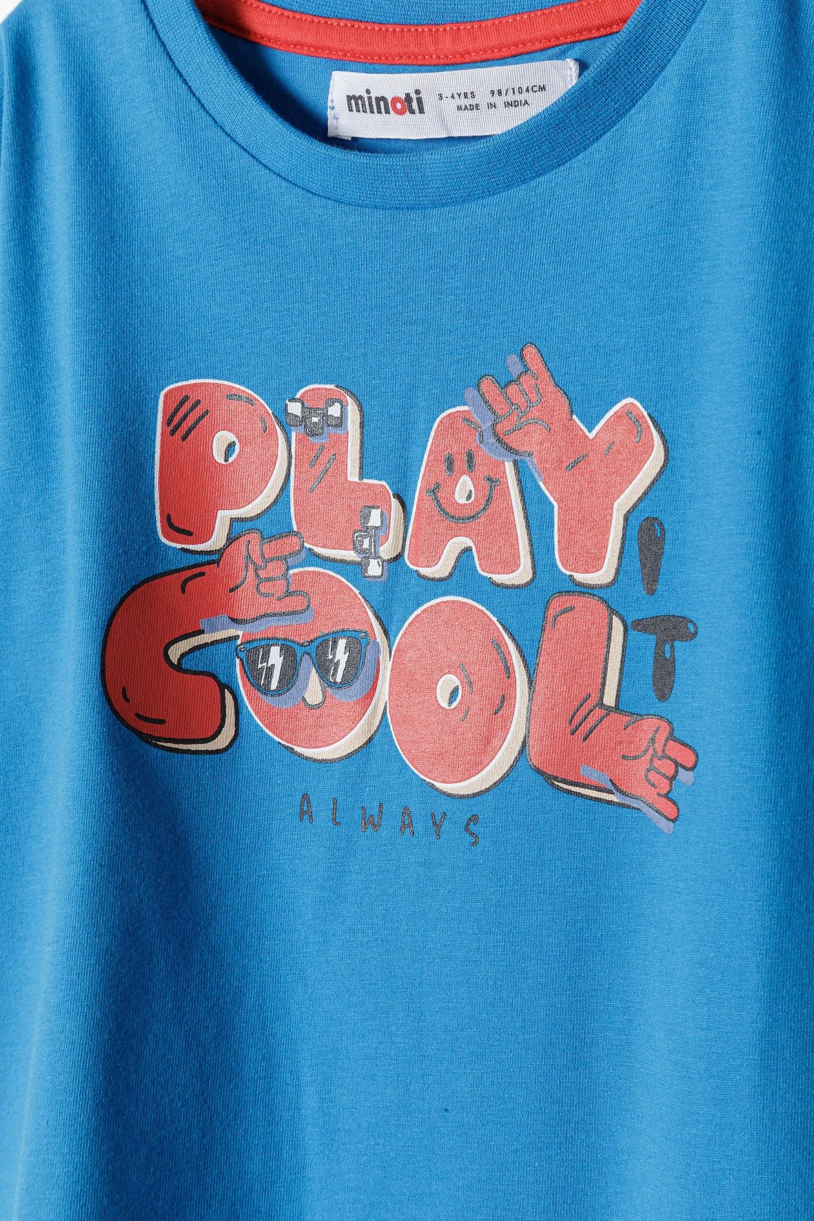 Play Cool Graphic T-Shirt, Blue - 3