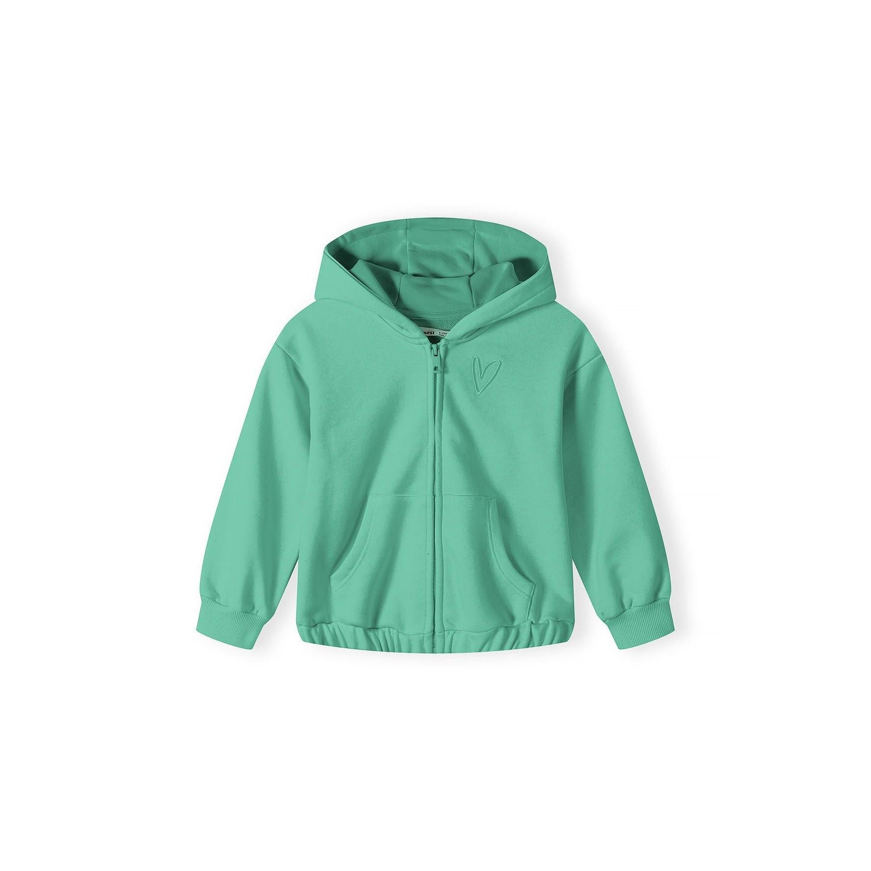 Dark green fleece shorts with elastic waistband laid flat on white background showing front view