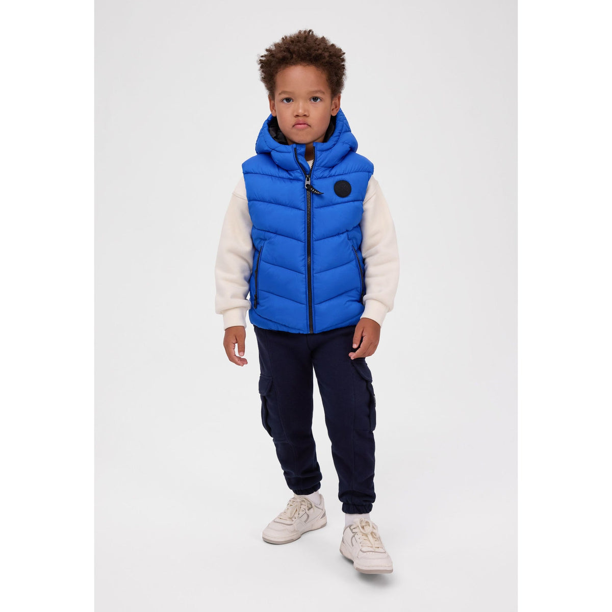 Hooded padded gilet — complete product view for square Shop card
