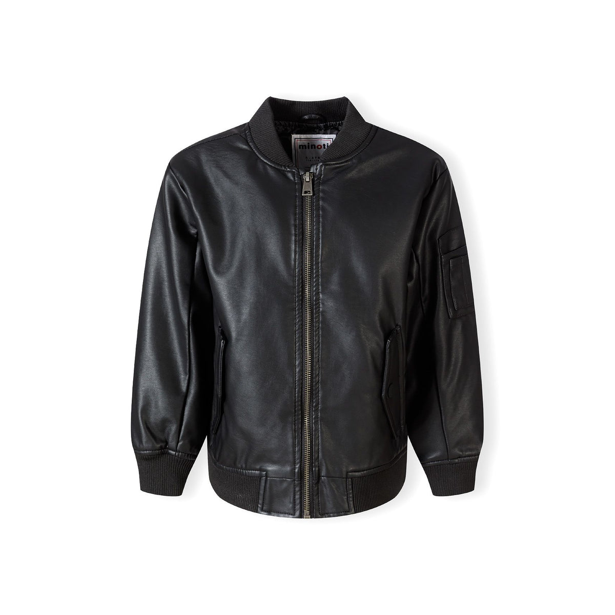 Boys' bomber jacket in black — complete product view for square Shop card