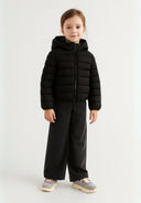 Pikowana kurtka z odpinanym kapturem