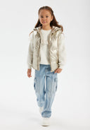 Ocieplany bezrękawnik z kapturem