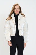 Metaliczna kurtka ocieplana