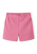 Mädchen California T-Shirt- und Shorts-Set in Pink mit Rundhalsausschnitt, gerippt, kurz, 3-8 Jahre