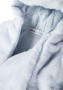 Boys blue Boys faux fur snowsuit with 3d ears on the hood and cotton lining light