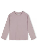 Girls pink Girls 5 pack plain long sleeve t-shirts