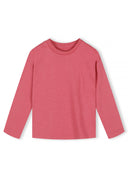 Girls pink Girls 5 pack plain long sleeve t-shirts
