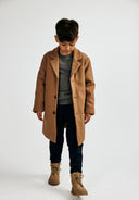 Einreihiger Mantel mit Futter und Taschen 2-14 y