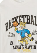 5er-Pack Langarm-T-Shirts mit Aufdruck