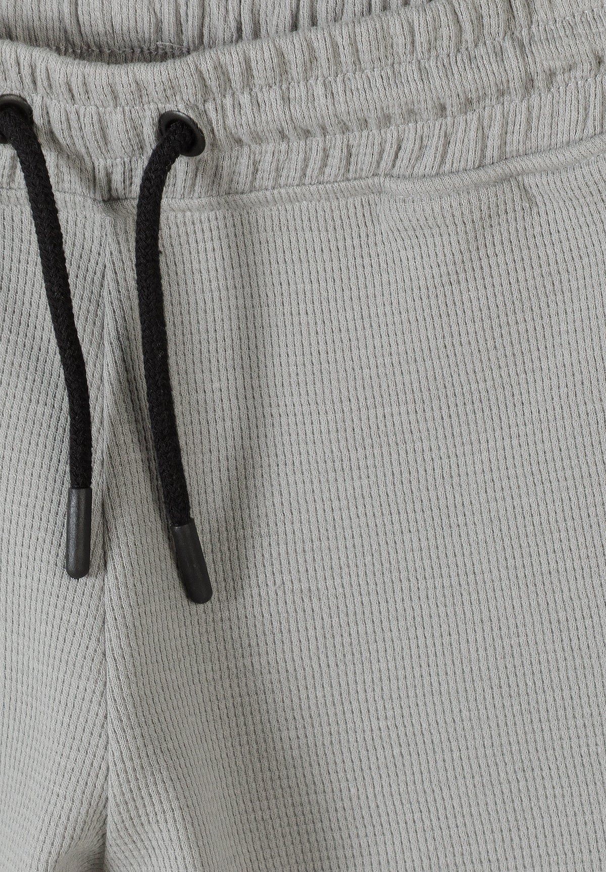 Conjunto jersey gofrado – Camiseta y pantalón corto, gris claro