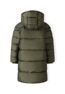 Długa kurtka z polarem i kieszeniami na zamek