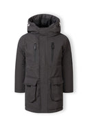 Ocieplana kurtka parka z kieszeniami i pikowaną podszewką