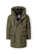 Ocieplana kurtka parka z kieszeniami i pikowaną podszewką