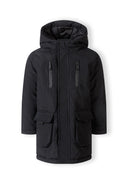 Ocieplana kurtka parka z kieszeniami i pikowaną podszewką