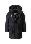 Ocieplana kurtka parka z kieszeniami i pikowaną podszewką