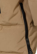 Boys beige longer length padded jacket