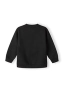 Boys black graphic crew neck sweatshirt 12m-8y black