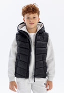 Bezrękawnik ocieplany z odblaskowym nadrukiem