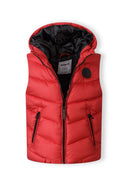 Bezrękawnik ocieplany z odblaskowym nadrukiem