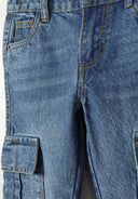 Spodnie jeans z kieszeniami cargo