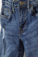 Spodnie jeans z przetarciami