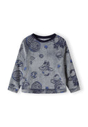 Piżama z długim rękawem z pluszowego polaru