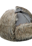 Czapka chłopięca zimowa Minoti – szara pilotka z futerkiem