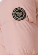 Długa pikowana kurtka zimowa z kapturem