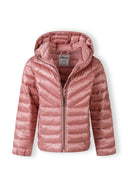 Pikowana kurtka z kapturem i suwakiem