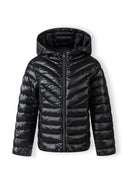 Pikowana kurtka z kapturem i suwakiem