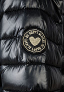 Pikowana kurtka z kapturem i suwakiem