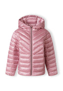 Pikowana kurtka z kapturem i suwakiem