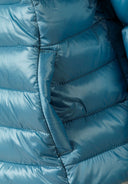 Pikowana kurtka z kapturem i suwakiem