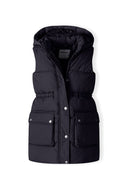 Ocieplany bezrękawnik o dłuzszym fasonie