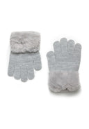 2 Pack rękawiczek ze sztucznym futerkiem