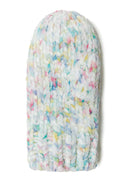 Multicolored chenille beanie hat featuring a soft texture, perfect for girls aged 6m-8y. Keeps warm in style.