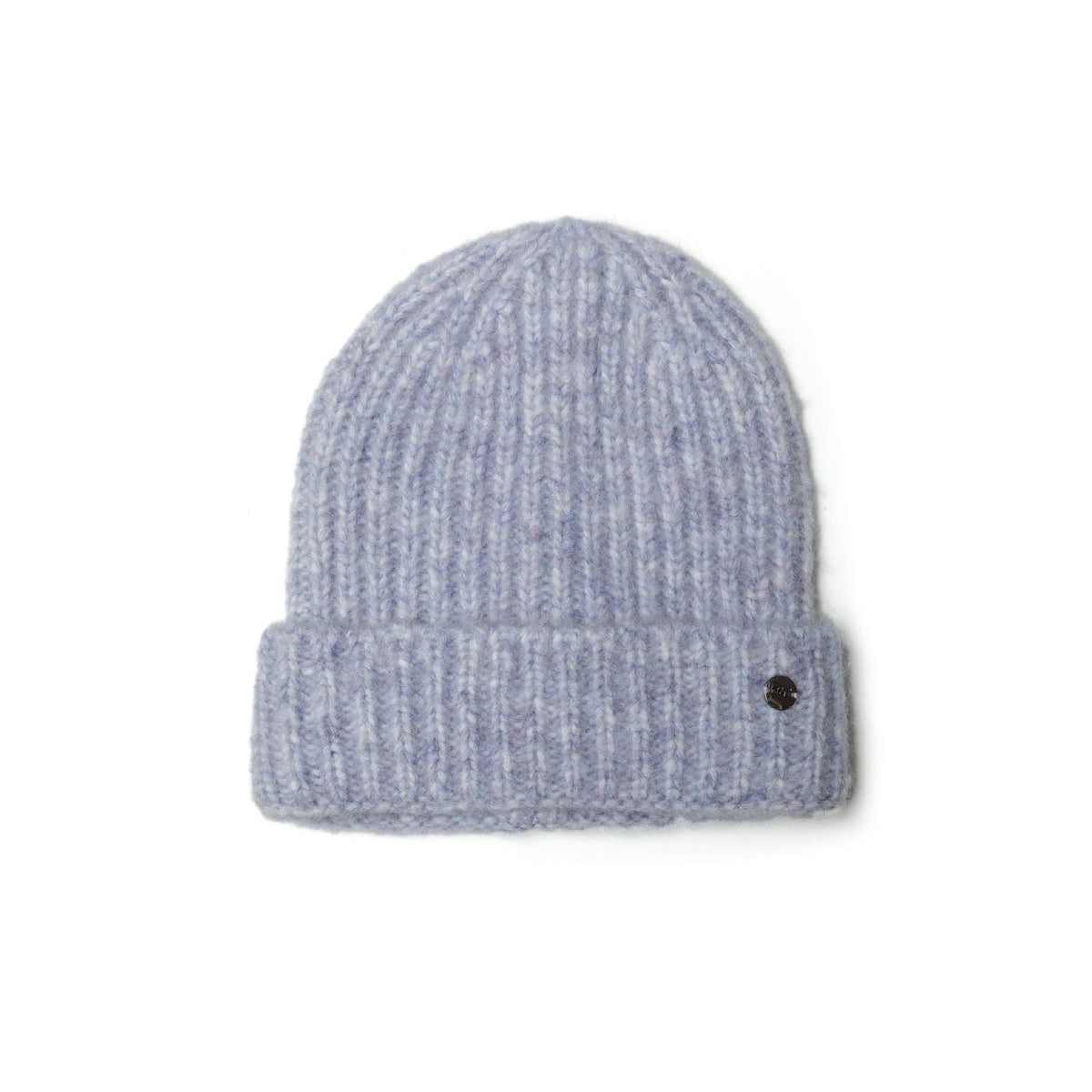 Girls' ribbed beanie in lilac — complete product view for square Shop card