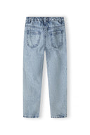 Spodnie jeans mom fit z przetarciami