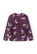 Piżama z długim rękawem z weluru