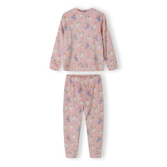 Girls' velour pyjamas in pink